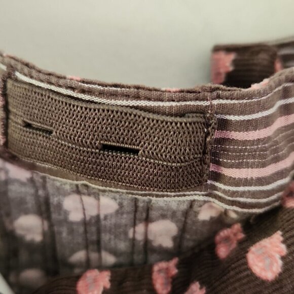 JACADI | Corduroy skirt jelly fish brown pink girls sz 12 - Picture 3 of 4